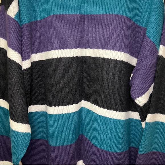 VTG AMERICAN WEEKEND Striped Knitted Sweater - Picture 9 of 12